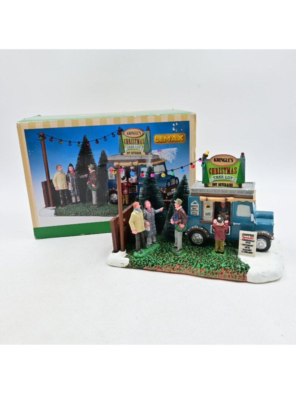 Lemax Kringle's Christmas Tree Lot Holiday Village Figurine Accent Box
